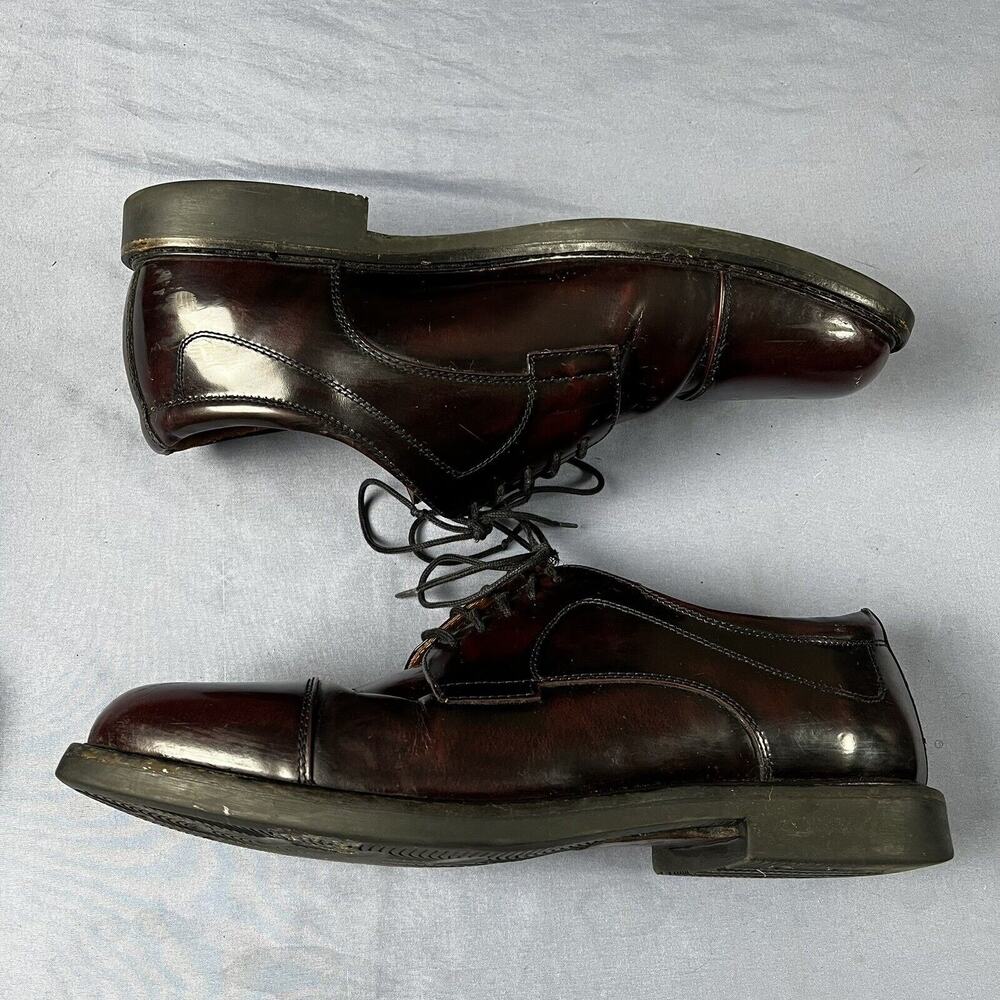 Johnston Murphey Minzer Burgundy Leather Cap Toe Dress Shoes Men’s Size 12